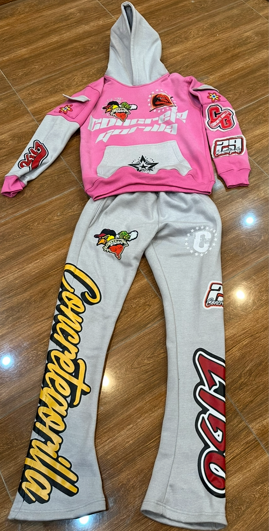 Concrete jumpsuit pink